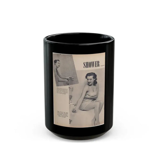 Joanne Arnold #37 (Vintage Female Icon) Black Coffee Mug 15oz - Go Mug Yourself