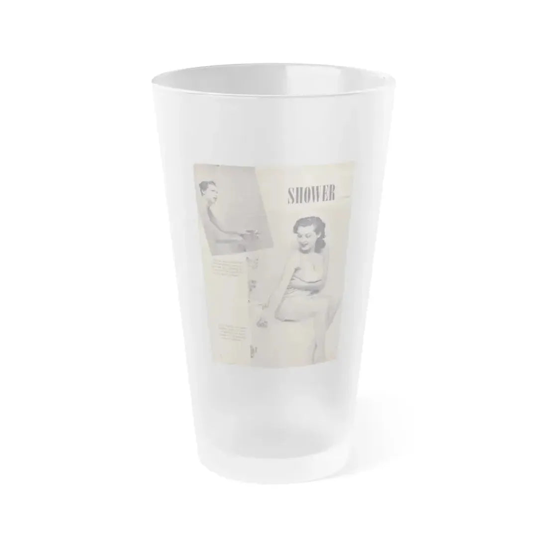 Joanne Arnold #37 (Vintage Female Icon) Frosted Pint Glass 16oz 16oz Frosted - Go Mug Yourself