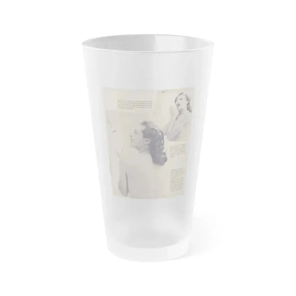 Joanne Arnold #38 (Vintage Female Icon) Frosted Pint Glass 16oz 16oz Frosted - Go Mug Yourself