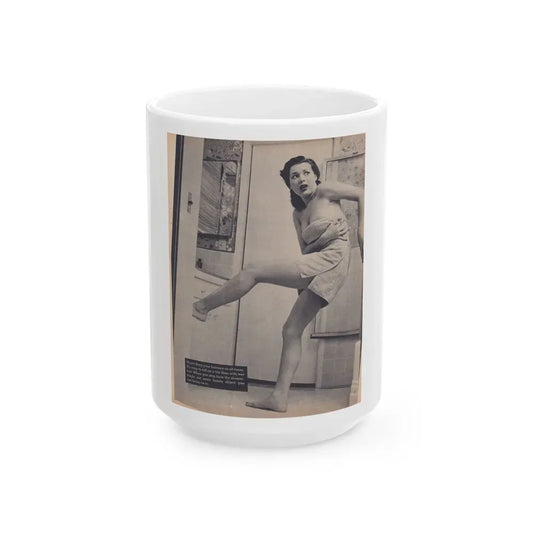 Joanne Arnold #40 (Vintage Female Icon) White Coffee Mug 15oz - Go Mug Yourself
