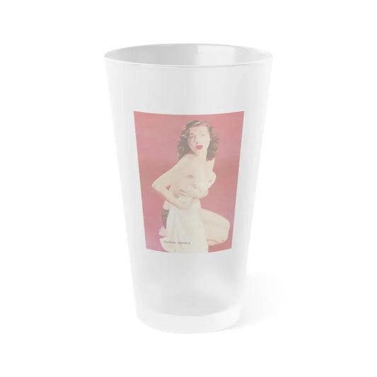 Joanne Arnold #49 (Vintage Female Icon) Frosted Pint Glass 16oz 16oz Frosted - Go Mug Yourself