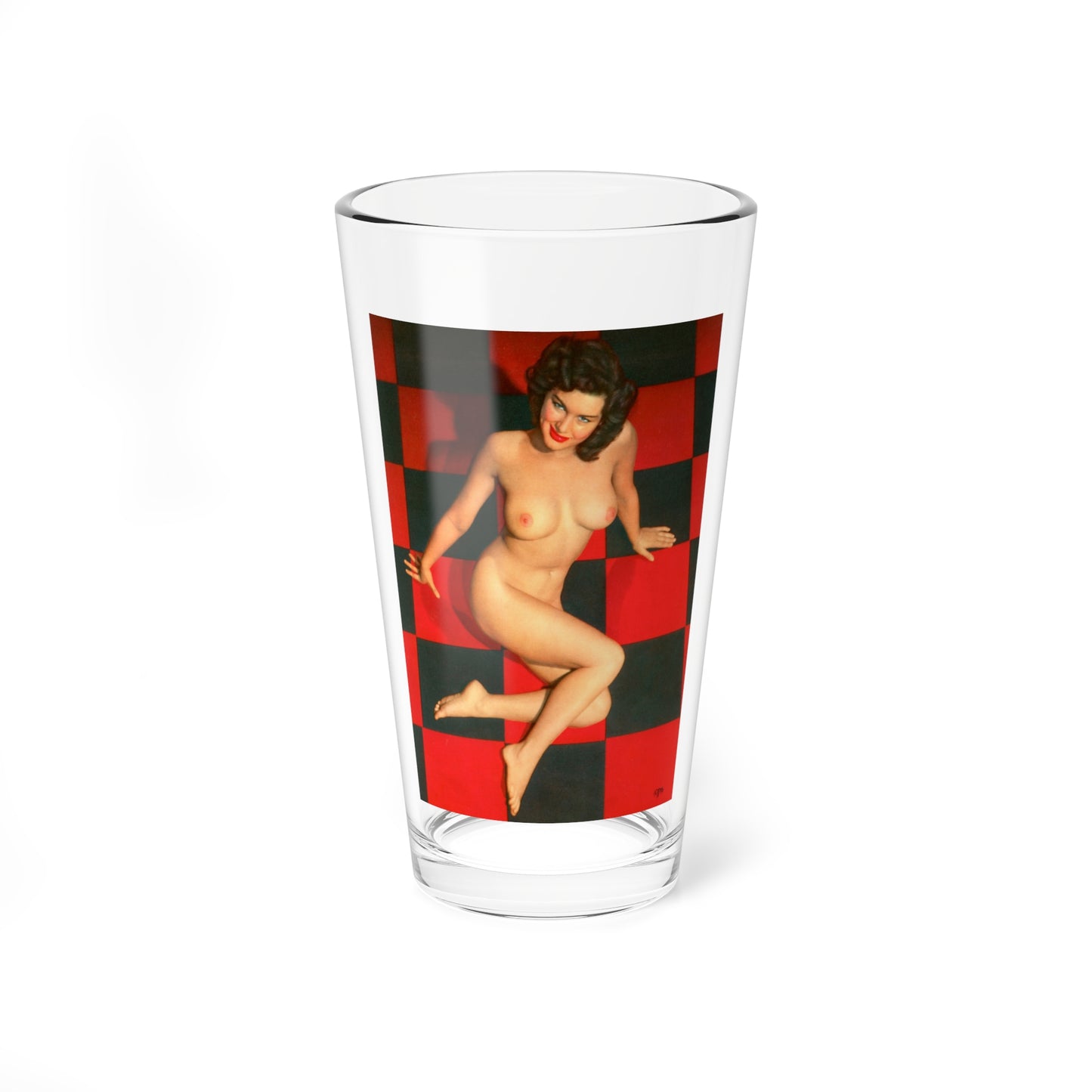 Joanne Arnold #51 - Nude (Vintage Female Icon) Pint Glass 16oz-16oz-Go Mug Yourself