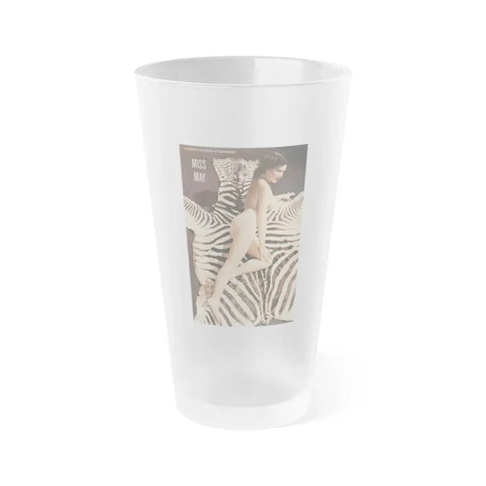 Joanne Arnold #52 - Nude Playboy Centerfold Miss May 1954 (Vintage Female Icon) Frosted Pint Glass 16oz 16oz Frosted - Go Mug Yourself