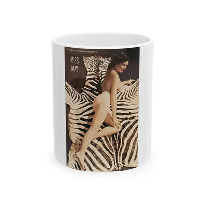 Joanne Arnold #52 - Nude Playboy Centerfold Miss May 1954 (Vintage Female Icon) White Coffee Mug 11oz - Go Mug Yourself