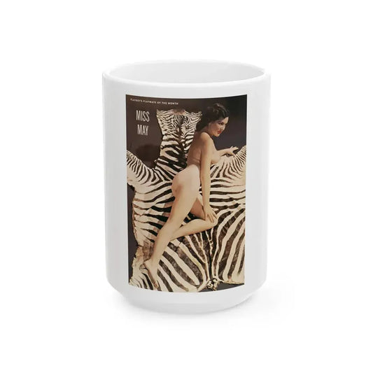 Joanne Arnold #52 - Nude Playboy Centerfold Miss May 1954 (Vintage Female Icon) White Coffee Mug 15oz - Go Mug Yourself