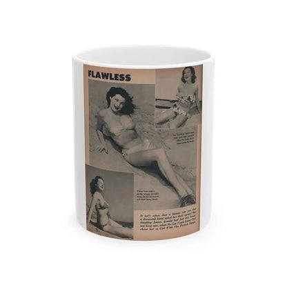Joanne Arnold #55 - Pages 1 of 1 with, 3 B&W Photos from GALA Mag. '59 (Vintage Female Icon) White Coffee Mug 11oz - Go Mug Yourself