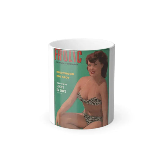Joanne Arnold #56 - Jo Ann on Cover in Color & 1 Page from FRLOIC Mag. April '53 (Vintage Female Icon) Color Changing Coffee Mug 11oz - Go Mug Yourself