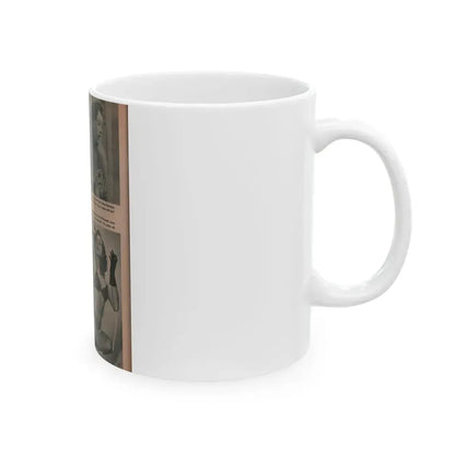 Joanne Arnold #57 - Pages 1 of 1 with, 3 B&W Photos from FROLIC Mag. April '53 (Vintage Female Icon) White Coffee Mug - Go Mug Yourself