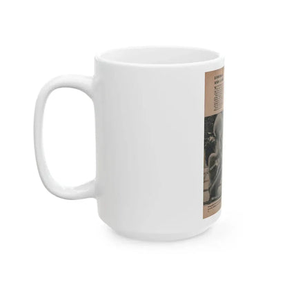 Joanne Arnold #57 - Pages 1 of 1 with, 3 B&W Photos from FROLIC Mag. April '53 (Vintage Female Icon) White Coffee Mug - Go Mug Yourself