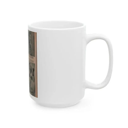 Joanne Arnold #57 - Pages 1 of 1 with, 3 B&W Photos from FROLIC Mag. April '53 (Vintage Female Icon) White Coffee Mug - Go Mug Yourself