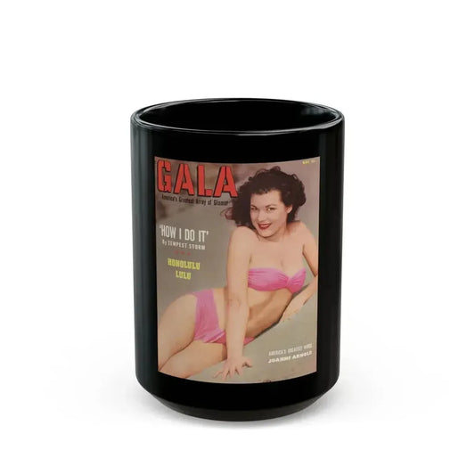 Joanne Arnold #58 - Mag. Cover (Vintage Female Icon) Black Coffee Mug 15oz - Go Mug Yourself
