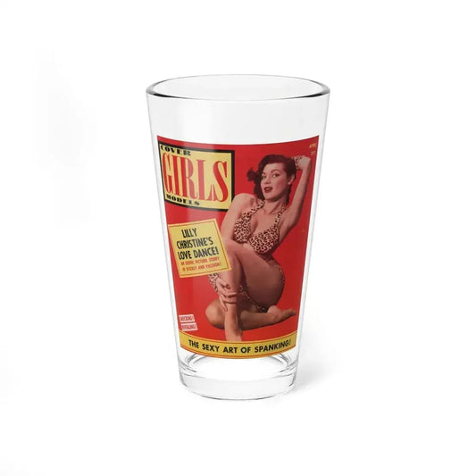 Joanne Arnold #60 - Jo Ann on Cover in Color & inside spread of Cover Girls Models Mag. April '54 (Vintage Female Icon) Pint Glass 16oz 16oz - Go Mug Yourself