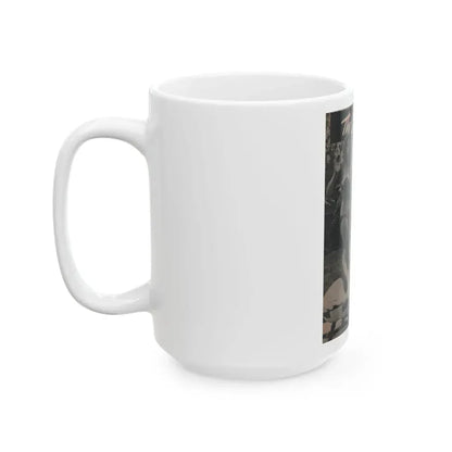 Joanne Arnold #67 - Pages 1 of 4 with, 2 B&W Photos & Brief Article from Famous Models Mag. May-June '51 (Vintage Female Icon) White Coffee Mug - Go Mug Yourself