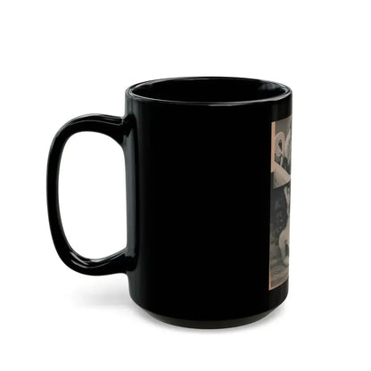 Joanne Arnold #69 - Pages 3 of 4 with, 2 B&W Photos from Famous Models Mag. May-June '51 (Vintage Female Icon) Black Coffee Mug - Go Mug Yourself