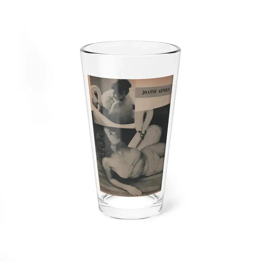 Joanne Arnold #69 - Pages 3 of 4 with, 2 B&W Photos from Famous Models Mag. May-June '51 (Vintage Female Icon) Pint Glass 16oz 16oz - Go Mug Yourself