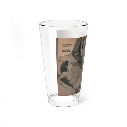 Joanne Arnold #78 - Pages 2 & 3 of 3 with, 3 B&W Photos & Captions from TAB Digest Mag. Sept. '54 (Vintage Female Icon) Pint Glass 16oz - Go Mug Yourself