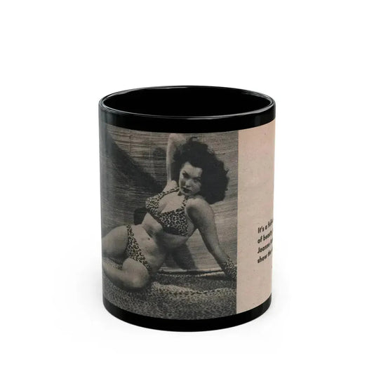 Joanne Arnold #80 - Pages 1 of 1 with, 1 Small B&W Photo & Caption from Picture Digest Dec. '56 (Vintage Female Icon) Black Coffee Mug 11oz - Go Mug Yourself