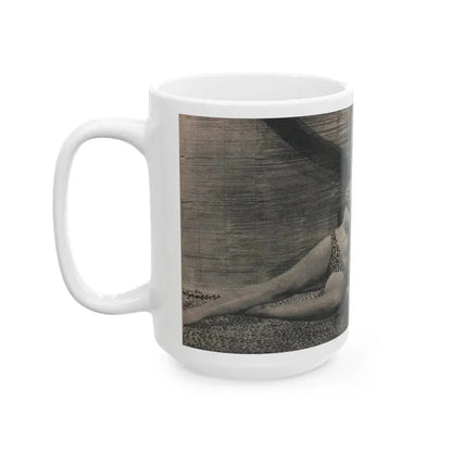 Joanne Arnold #80 - Pages 1 of 1 with, 1 Small B&W Photo & Caption from Picture Digest Dec. '56 (Vintage Female Icon) White Coffee Mug - Go Mug Yourself