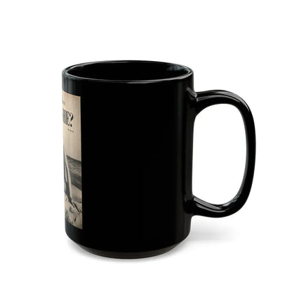 Joanne Arnold #87 - Pages 1 of 3 with, 1 Full Page B&W Photo from Cover Girls Models Mag. '51 (Vintage Female Icon) Black Coffee Mug - Go Mug Yourself