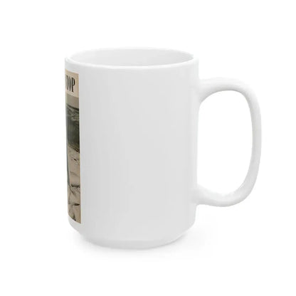 Joanne Arnold #88 - Pages 2 & 3 of 3 with, 1 Full B&W Centerfold Photo (Vintage Female Icon) White Coffee Mug - Go Mug Yourself