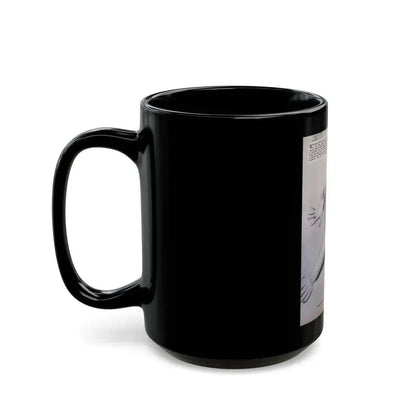 Joanne Arnold #97 - 1 B&W Photo from circa early 50's Pin-Up Magazine Page (Vintage Female Icon) Black Coffee Mug - Go Mug Yourself