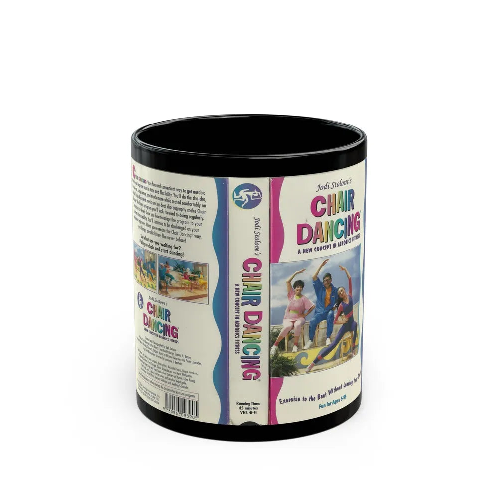 JODI STOLOVES CHAIR DANCING (VHS COVER) - Black Coffee Mug-11oz-Go Mug Yourself