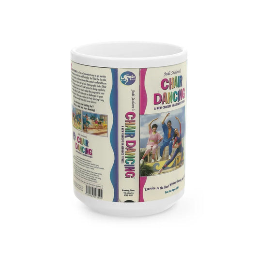 JODI STOLOVES CHAIR DANCING (VHS COVER) - White Coffee Mug-15oz-Go Mug Yourself