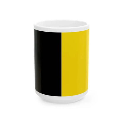 Jodoigne flag (Belgium) White Coffee Mug 15oz - Go Mug Yourself