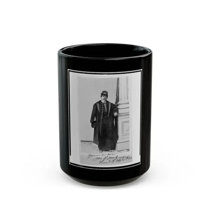 Joe B. Molyneaux, Union Officer, Full-Length Portrait, Standing, Facing Front (U.S. Civil War) Black Coffee Mug 15oz - Go Mug Yourself