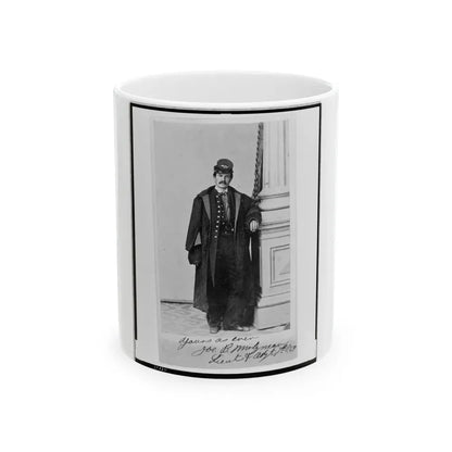 Joe B. Molyneaux, Union Officer, Full-Length Portrait, Standing, Facing Front (U.S. Civil War) White Coffee Mug 11oz - Go Mug Yourself