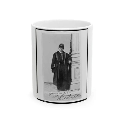 Joe B. Molyneaux, Union Officer, Full-Length Portrait, Standing, Facing Front (U.S. Civil War) White Coffee Mug 11oz - Go Mug Yourself