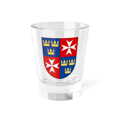 Johanniterorden i Sverige vapen (Sweden) (Coat of Arms) Shot Glass 1.5oz 1.5oz - Go Mug Yourself