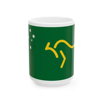 John Bartholomews Proposal 1992 Australian Flag Proposal (Australia) White Coffee Mug 15oz - Go Mug Yourself