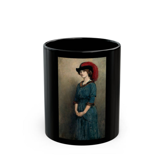 John Collier (1850-1934) Angela McInnes - 1914 - Black Coffee Mug-11oz-Go Mug Yourself