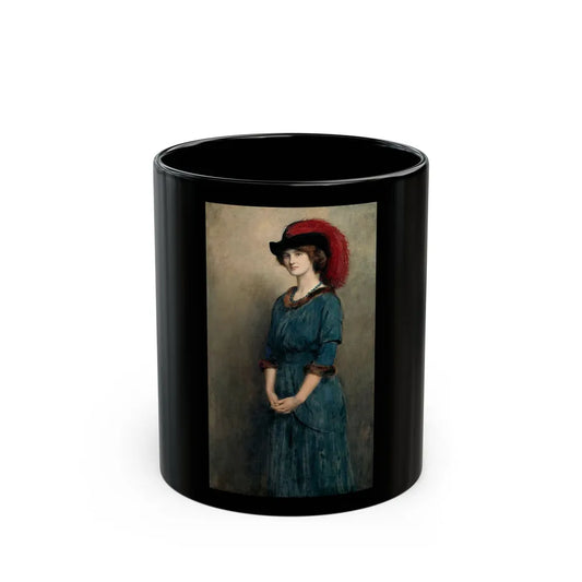 John Collier (1850-1934) Angela McInnes - 1914 - Black Coffee Mug 11oz - Go Mug Yourself