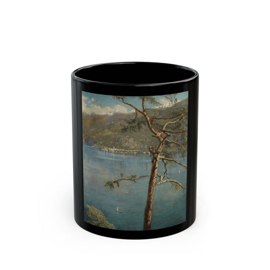 John Collier (1850-1934) Spring at Cadenabbia - Black Coffee Mug-11oz-Go Mug Yourself