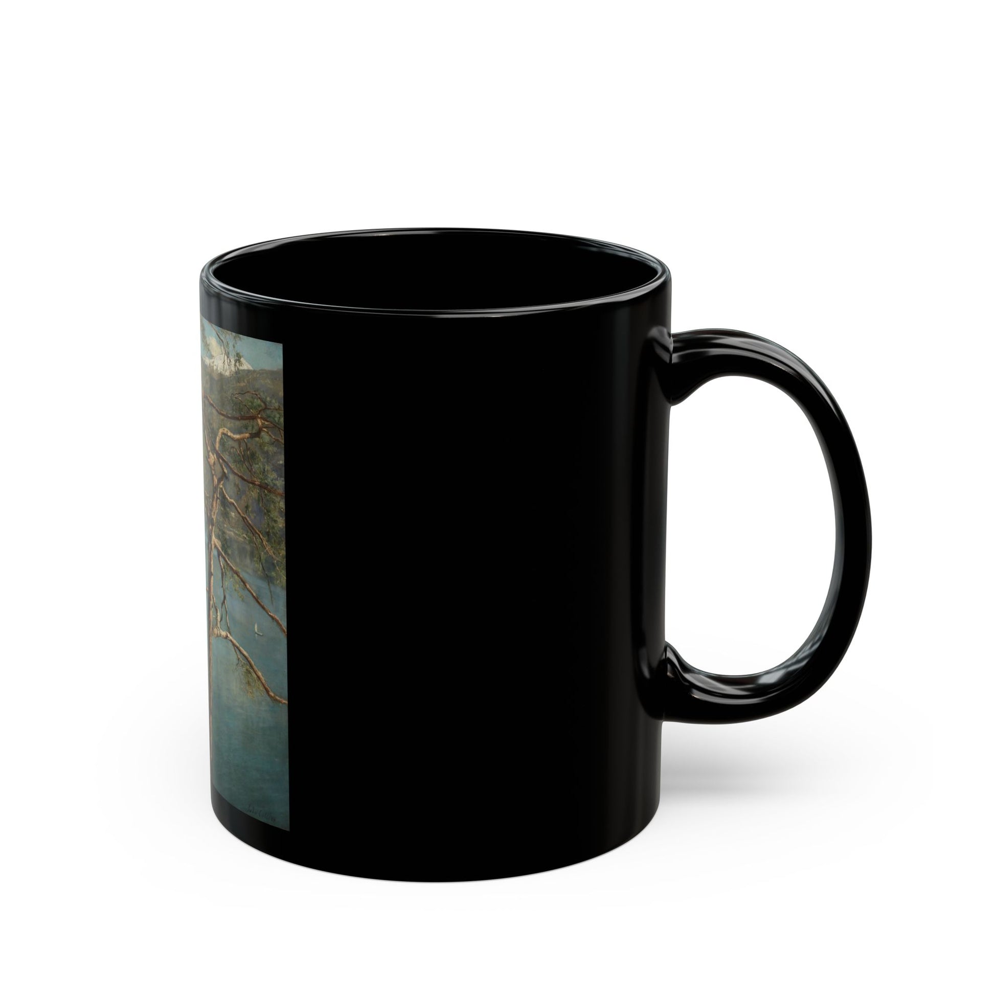 John Collier (1850-1934) Spring at Cadenabbia - Black Coffee Mug-Go Mug Yourself