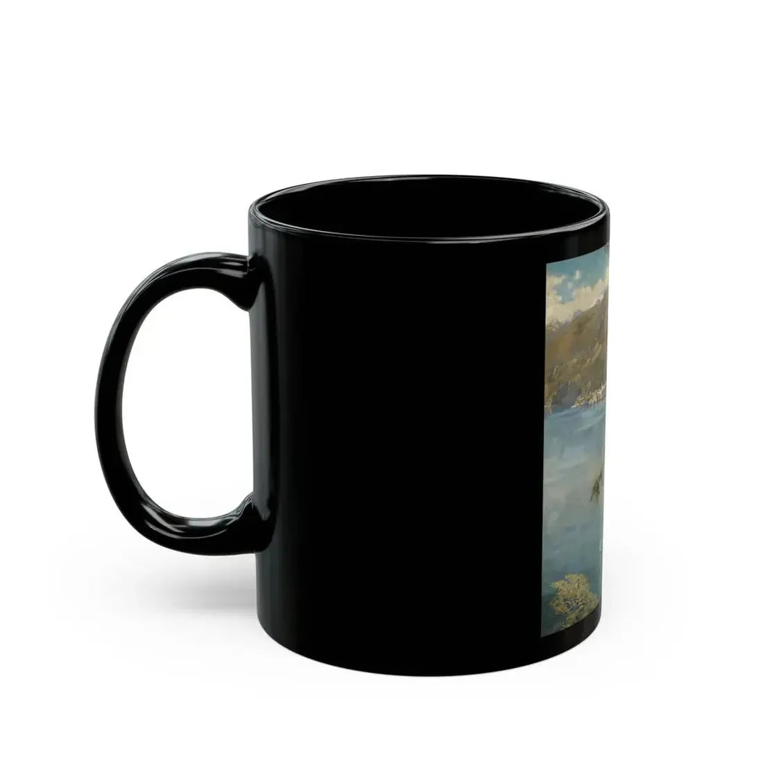 John Collier (1850-1934) Spring at Cadenabbia - Black Coffee Mug - Go Mug Yourself