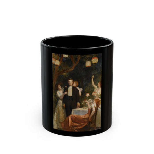 John Collier (1850-1934) The Garden Party - Black Coffee Mug-11oz-Go Mug Yourself