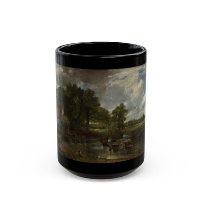 John Constable (1776-1837) The Hay Wain - Black Coffee Mug-15oz-Go Mug Yourself