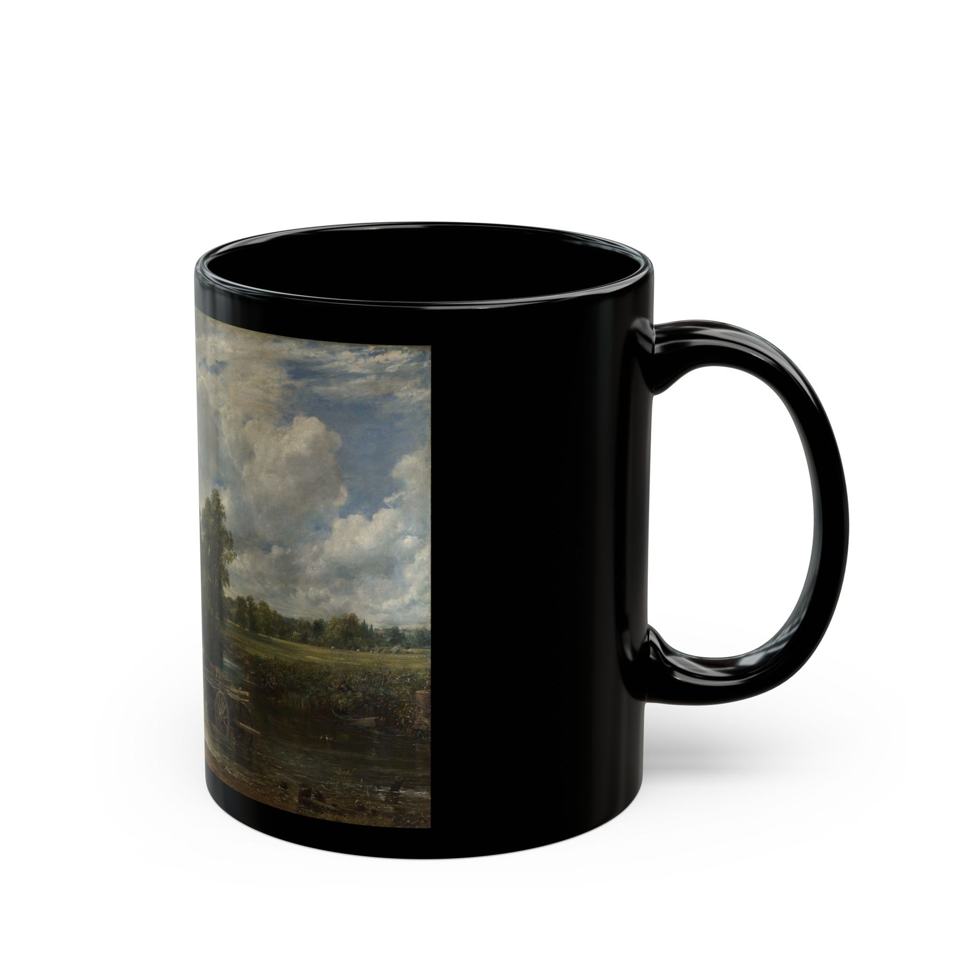 John Constable (1776-1837) The Hay Wain - Black Coffee Mug-Go Mug Yourself