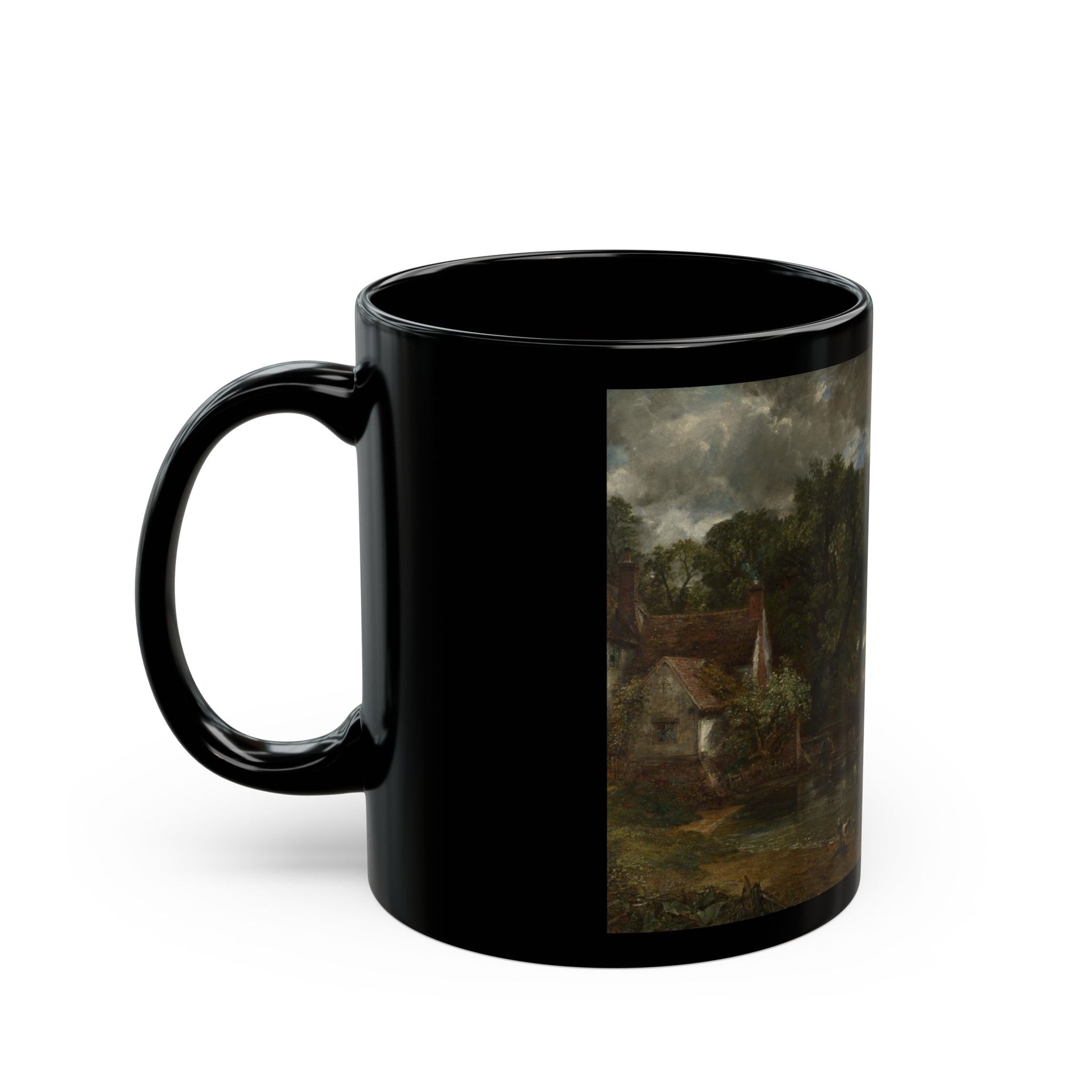 John Constable (1776-1837) The Hay Wain - Black Coffee Mug-Go Mug Yourself