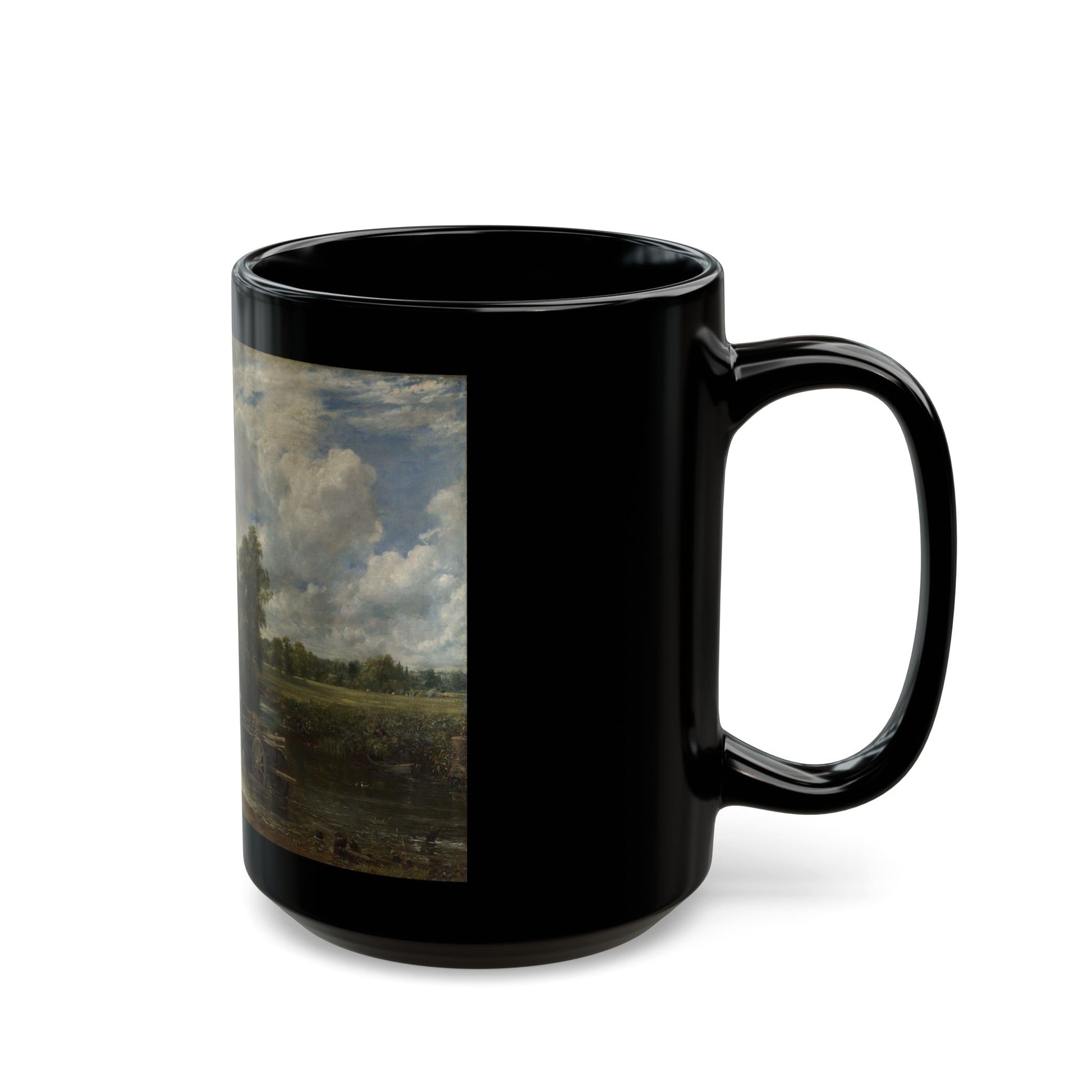 John Constable (1776-1837) The Hay Wain - Black Coffee Mug-Go Mug Yourself