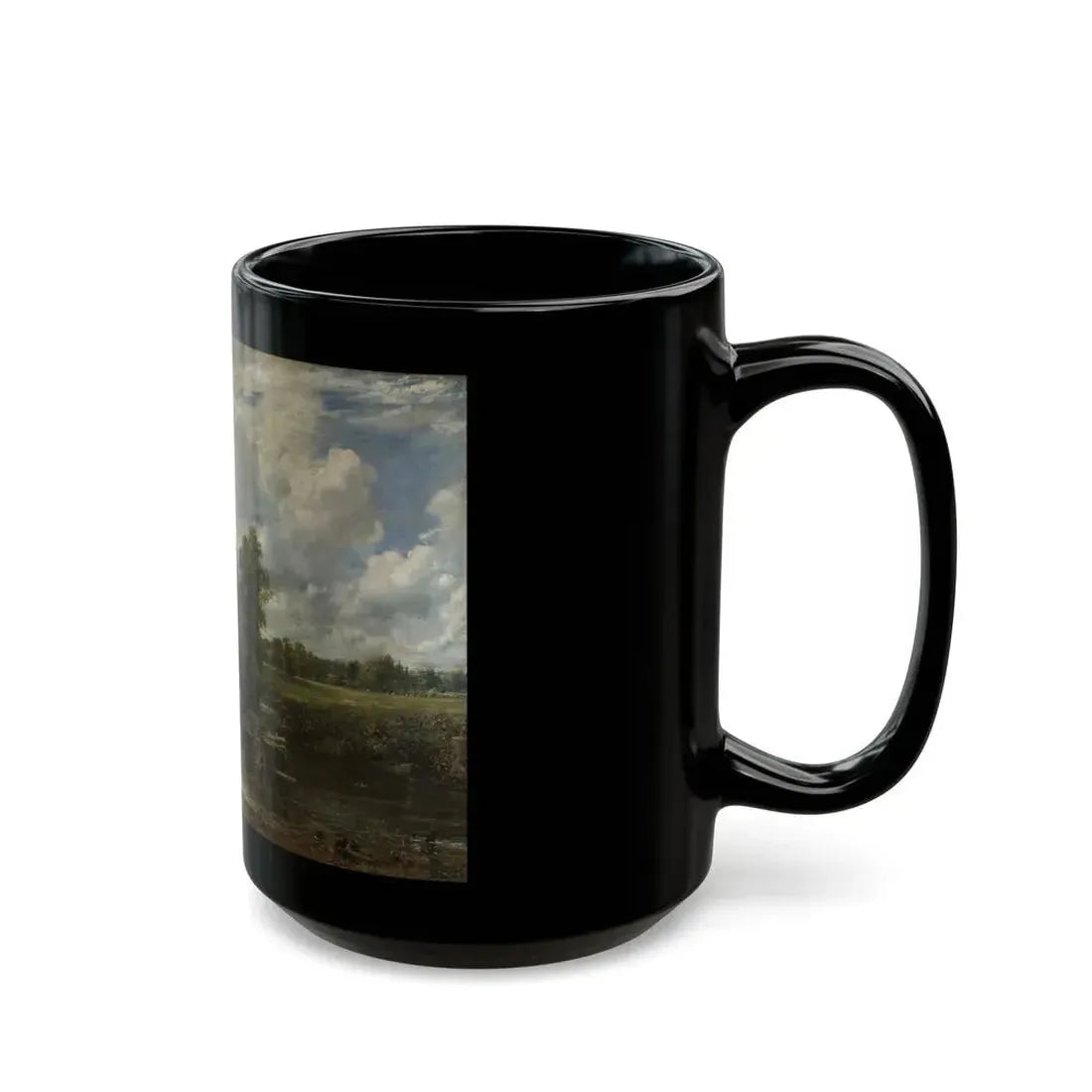 John Constable (1776-1837) The Hay Wain - Black Coffee Mug - Go Mug Yourself
