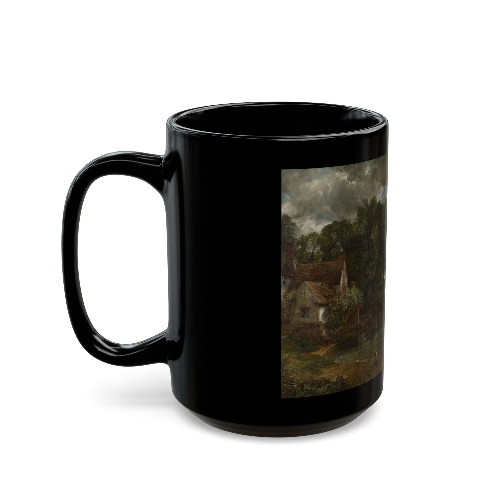 John Constable (1776-1837) The Hay Wain - Black Coffee Mug-Go Mug Yourself