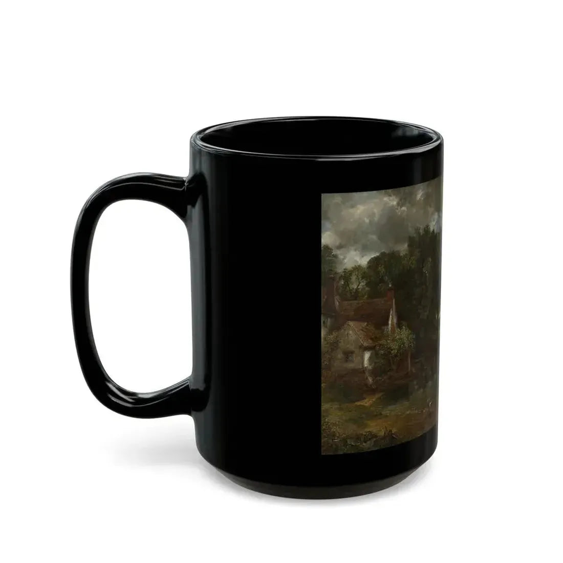 John Constable (1776-1837) The Hay Wain - Black Coffee Mug - Go Mug Yourself