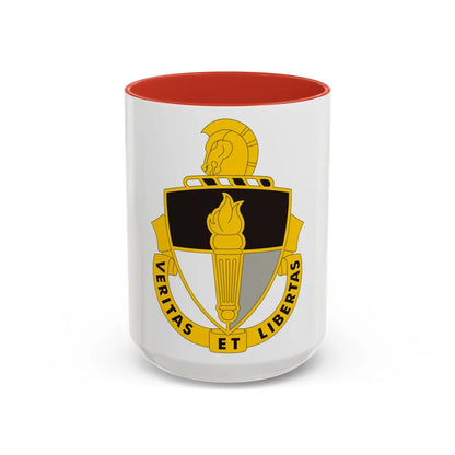 John F. Kennedy Special Warfare Center (U.S. Army) Accent Coffee Mug 15oz Red - Go Mug Yourself