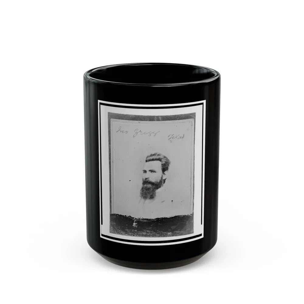 John Gregg, Brigadier General, C.S.A., Head-And-Shoulders Portrait, Facing Left (U.S. Civil War) Black Coffee Mug-15oz-Go Mug Yourself