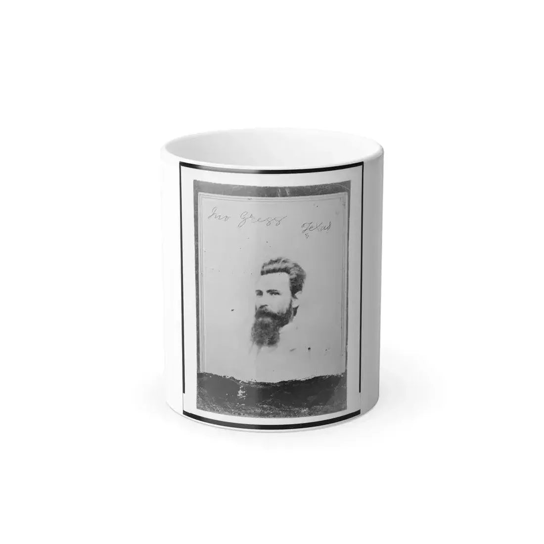 John Gregg, Brigadier General, C.S.A., Head-and-Shoulders Portrait, Facing Left (U.S. Civil War) Color Changing Coffee Mug 11oz Default Title 11oz - Go Mug Yourself