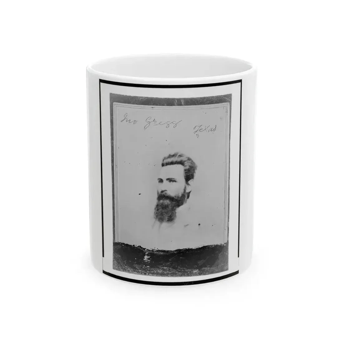 John Gregg, Brigadier General, C.S.A., Head-And-Shoulders Portrait, Facing Left (U.S. Civil War) White Coffee Mug 11oz - Go Mug Yourself